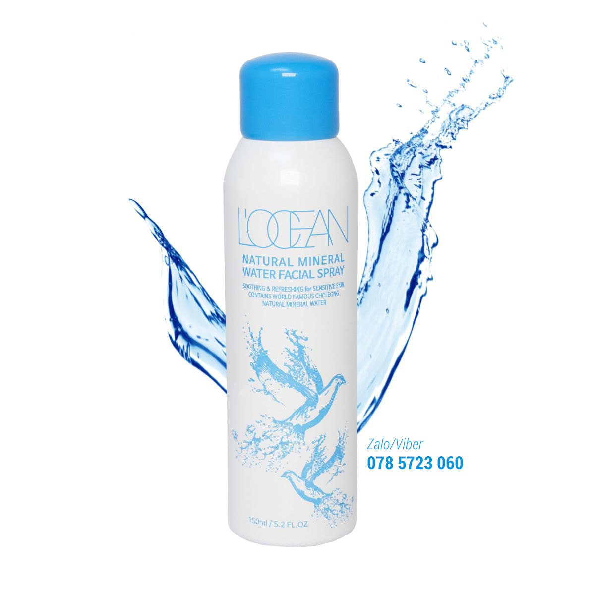 Xịt khoáng thiên nhiên L'ocean Chojeong Natural Mineral Water Facial Spray