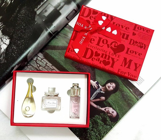 Set 3 chai nước hoa nữ hiệu Dior Mini