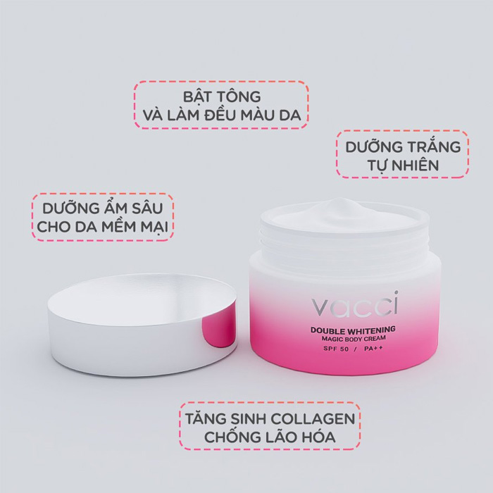 Kem dưỡng trắng da toàn thân nâng tone SPF 50/PA