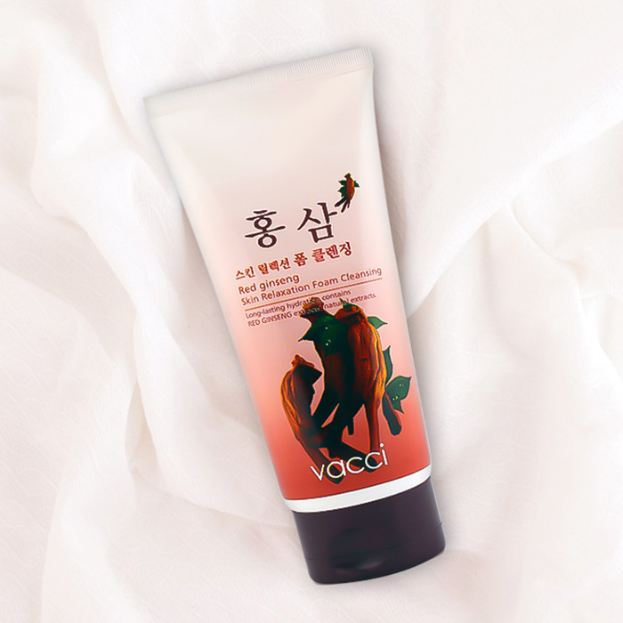 Sữa rửa mặt Vacci tinh chất Nhân sâm đỏ - Red Ginseng Skin Relaxation Foam Cleansing