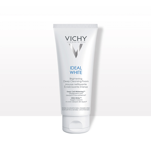 Sửa rửa mặt Vichy Ideal White Ideal White Brightening Deep Cleansing Foam tạo bọt dưỡng trắng da giảm thâm nám