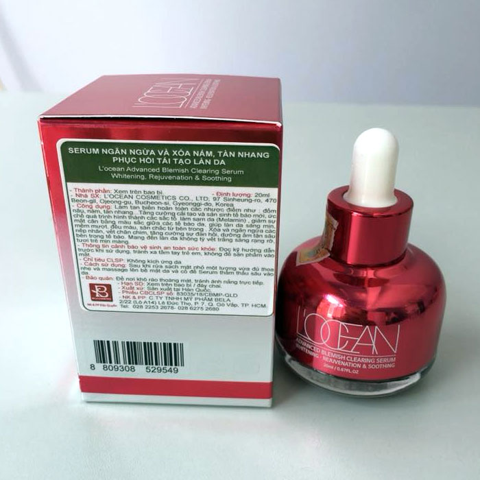 Serum L'ocean ngăn ngừa xóa nám và tàn nhang, phục hồi tái tạo làn da