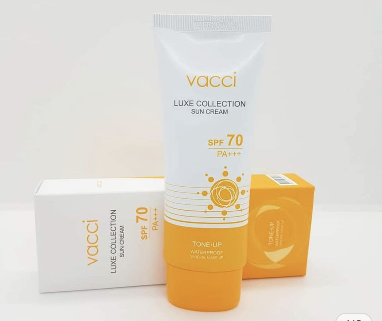 Kem chống nắng mặt & toàn thân Vacci - Luxe Collection Sun cream SPF70 Pa 