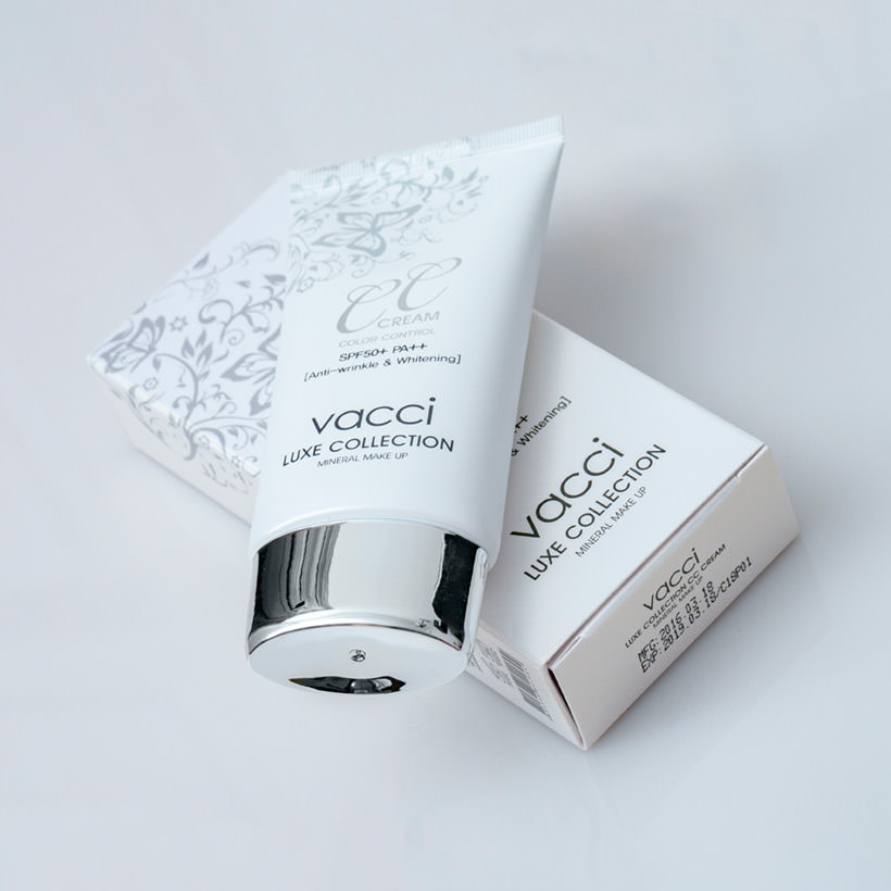 Kem phấn nền Vacci thế hệ mới CC Cream dạng tuýp Spf 50 Pa 